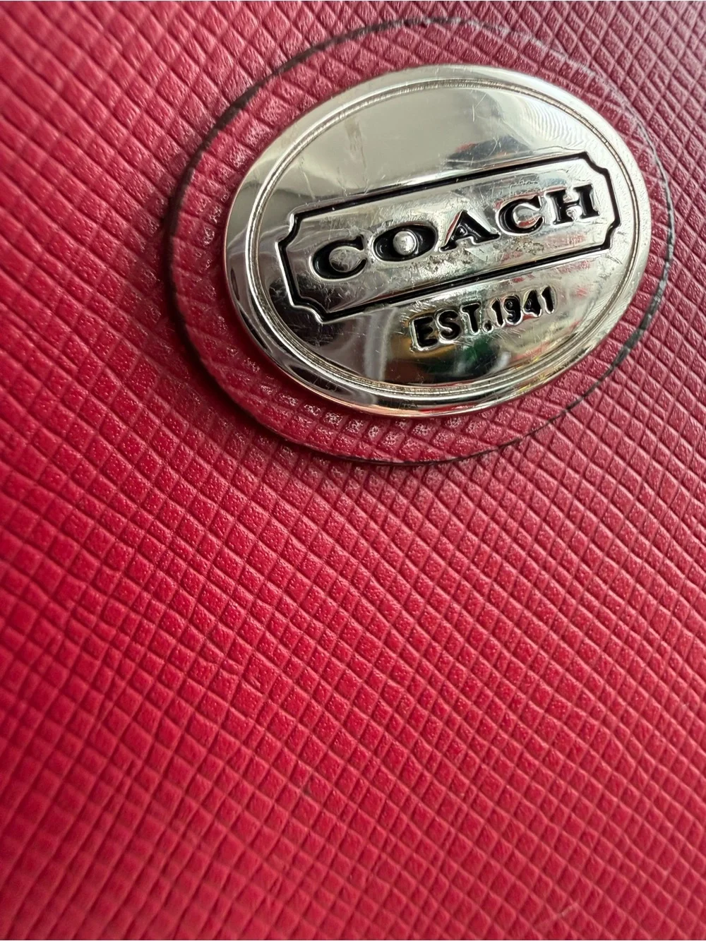 Coach Pink Leather Shoulder Bag with Top Handles